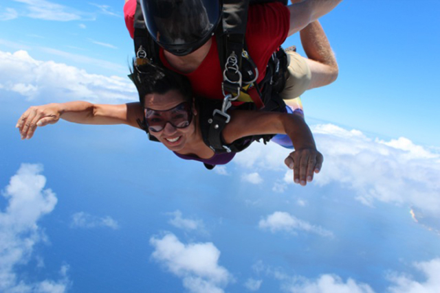 jeanette rodriguez joyfully skydiving